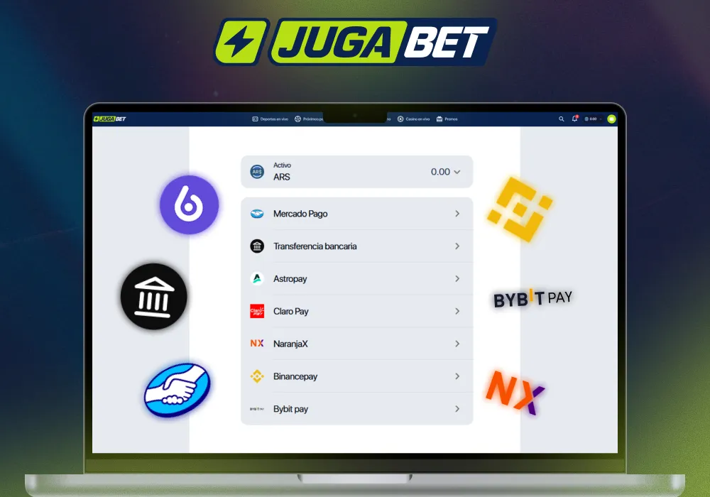 Métodos de Pago de Jugabet para Depósitos y Retiros